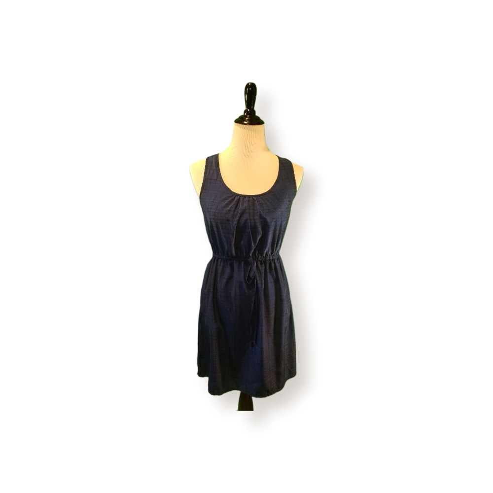 Blue & Black Casual Dress